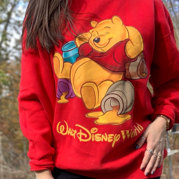 Disney Sweaters - Vintage Winnie the Poo, Disney World Sweatshirt
